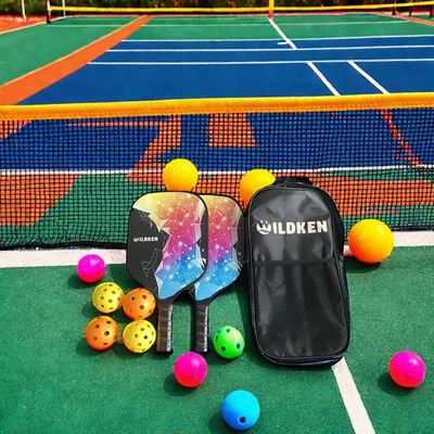 quality 220 γραμμάρια Φυτογυάλινη Pickleball Ράβδοι Σετ με 2 Ράβδοι 4 μπάλες / 1 σακούλα USAPA Εγκρίθηκε factory
